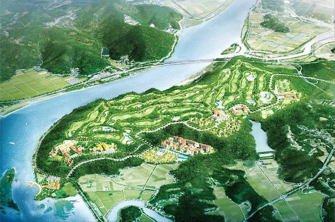 두우레저단지 조감도. 경남도청 제공