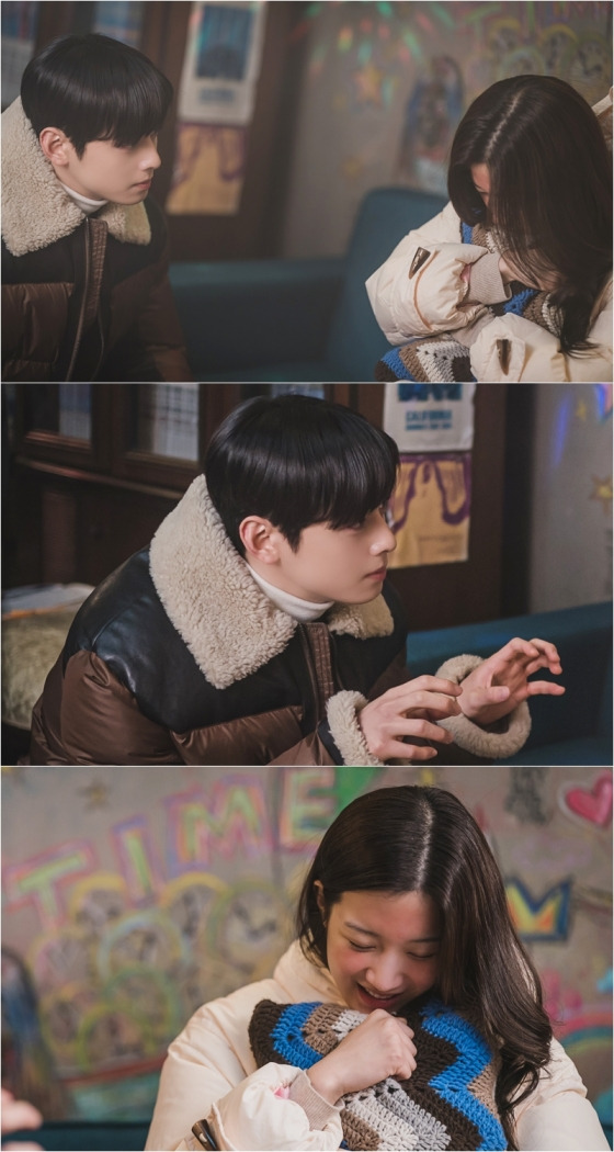 드라마 '여신강림' 차은우 문가영 /사진제공=tvN 드라마 '여신강림'
