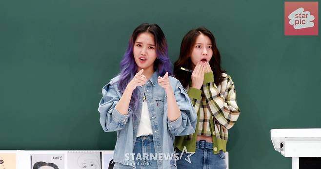 오마이걸 미미-비니 '스타인강 기대하세요!' [영상]