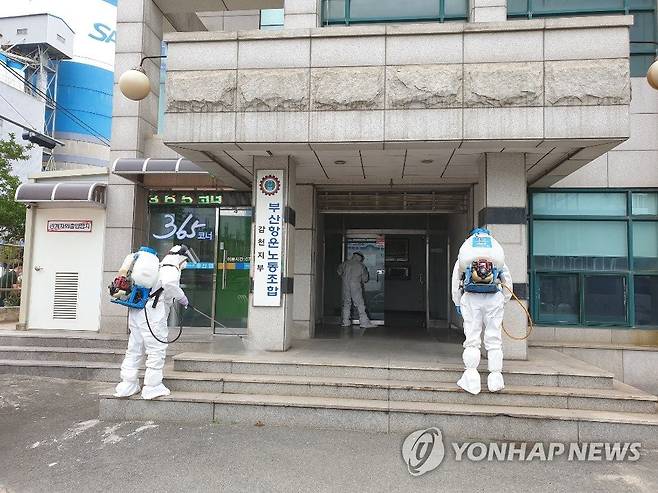 비상 걸린 항만 방역 [연합뉴스 자료사진]