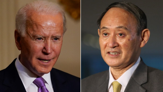 조 바이든 미국 대통령과 스가 요시히데 일본 총리. /AP·교도 연합뉴스