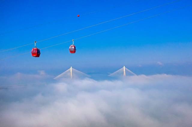 전남 목포 해상케이블카의 여름 모습. 홍인성 인천 중구청장 페이스북 캡처