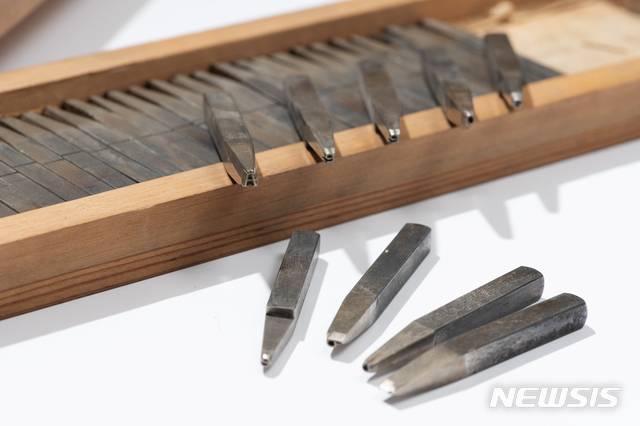 [서울=뉴시스]독일의 금속활자(사진=국립한글박물관 제공)2021.01.28 photo@newsis.com