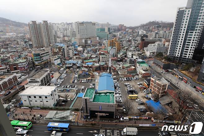 서울 동작구 흑석동 흑석2구역. © News1 구윤성 기자