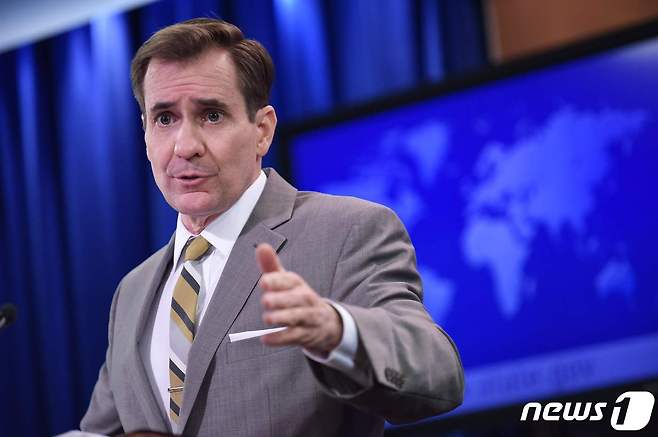 존 커비 미국 국방부 대변인 <자료사진> © AFP=뉴스1