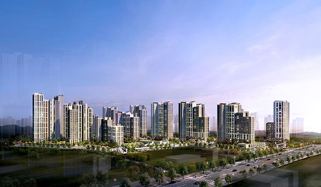 e편한세상 영종국제도시 센텀베뉴 투시도 [사진 = DL이앤씨]