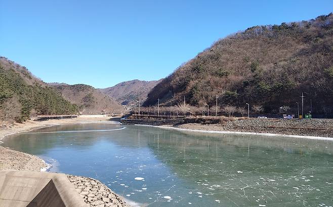 기장군 정관읍 병산저수지 전경/사진=기장군