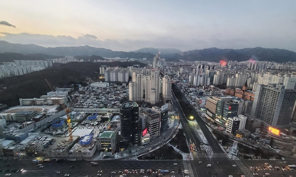 지난 7일 대구 수성구 범어네거리 일대. /연합뉴스