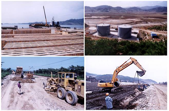 북한 경수로 공사 현장. 연합뉴스