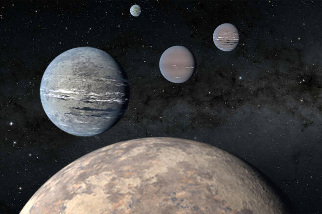 약 200광년 거리 외계항성에서 행성 4개가 새로 발견됐다.(사진=NASA/JPL-캘텍)