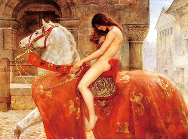 레이디 고디바 Lady Godiva, 존 콜리어 John Collier, 1898년, 캔버스에 유채. 142 x 183cmⓒHerbert Art Gallery & Museum 소장