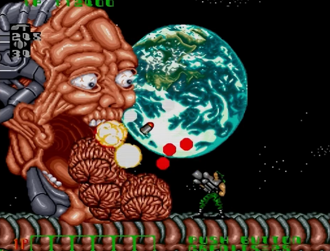 (입에서 뇌를 내뿜는 특이성... 미드나이트 레지스탕스의 파이널 보스)