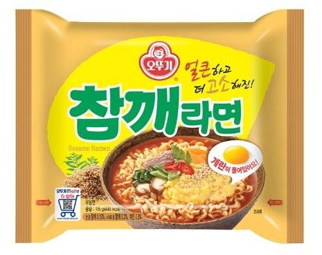 오뚜기가 만드는 참깨라면. 빙그레는 참깨라면타임 스낵을 출시할 예정이다. [사진 오뚜기]