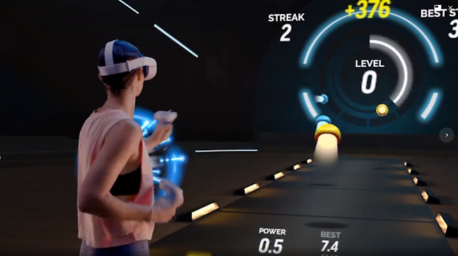 Fit xr 이용 장면. /사진=오큘러스 퀘스트 스토어