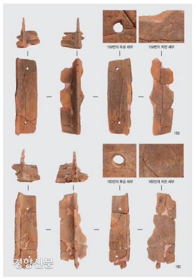 연접분의 매장의례부에서 확인된 용도미상의 토제품들. 이와 비슷한 토제품이 1980년대 중반 3호분 동편 고분군에서도 인골과 함께 출토됐다.|한성백제박물관 제공