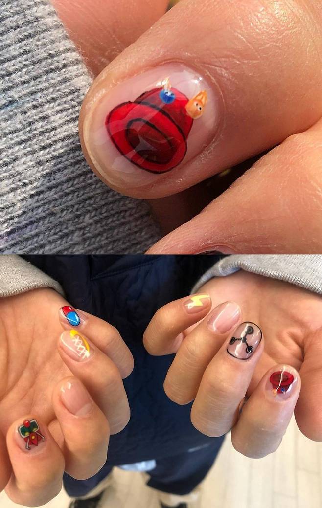 ▲ 장우혁이 직접 한 네일아트. 출처ㅣ장우혁 SNS