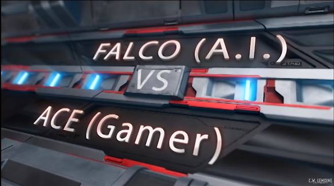 AI 조종사와 게이머 대결 영상 캡처