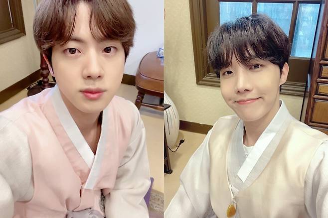 Group BTS members Jean and J-Hope gave a greeting to fans Amy.On the afternoon of February 10, Jin posted a picture on the official SNS of BTS with an article entitled Happy New Year.J-Hope said on the morning of the 11th, We are happy to have a lot of Amy New Year.In the open photo, Jean and J-Hope are wearing a beautiful Korean traditional clothing with beautiful design and reveal their warm charm.BTS, which includes Jean and J-Hope, won the top prize in domestic and foreign music charts and various music awards with its album Deluxe Edition (BE) released on November 20 last year and the title song Life Goes On (Life Goes On).In particular, BTS achieved the achievement of entering the United States of America Billboard main album chart Billboard 200 and the main single chart Hot 100 at the same time.BTS will release the album Essential Edition (BE) on February 19.This album is an album that shows BTS reward to fans around the world who have written a meaningful history of being nominated for the United States of America Billboard singles Hot 100 and 2021 Grammy Awards.BTS will appear on MTV Unplugged Presents: BTS (MTV Unplugged Present: Vitis), which airs on SBS MTV channel at 11 a.m. on Monday.It is the first time that a Korean artist will appear on MTV Unplugged. BTS will show a series of hit songs live.
