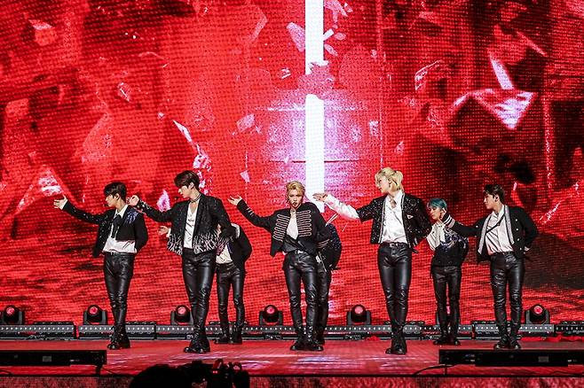 ▲ 스트레이키즈의 비욘드 라이브 공연 모습. 제공|JYP엔터테인먼트