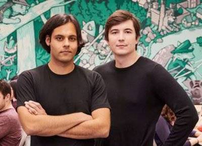 로빈후드 공동창업자인 바이주 바트(왼쪽)와 블라디미르 테네브.