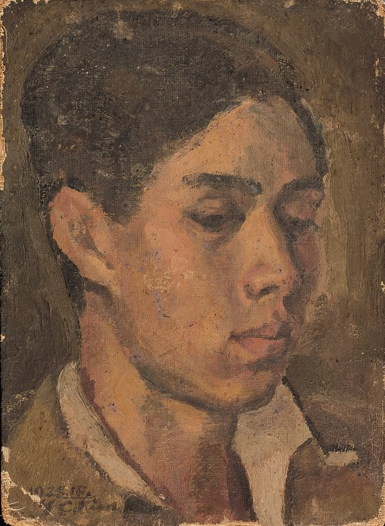 김용준, '이태준의 초상', 1928, 하드보드에 유채, 32.5x24cm. 개인소장. [사진 국립현대미술관]