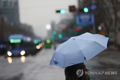 겨울비 추적추적 [연합뉴스 자료사진]