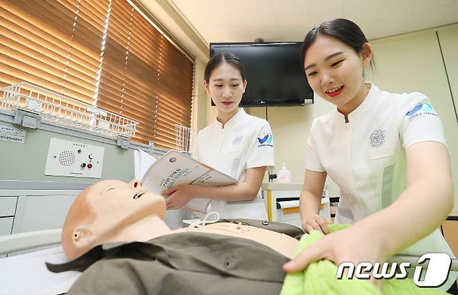 우석대 간호학과 교육 장면.(우석대 제공)© 뉴스1