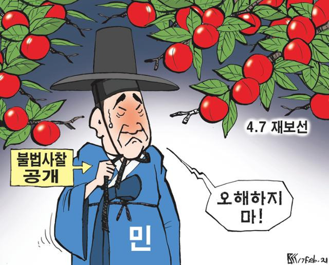 2월17일자 만평