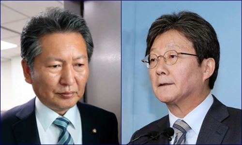 정청래(왼쪽) 더불어민주당 의원과 유승민 전 국민의힘 의원. /연합뉴스