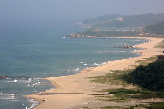 강원도 고성군 통일전망대 인근 남측 해변 전경 (사진=뉴시스)