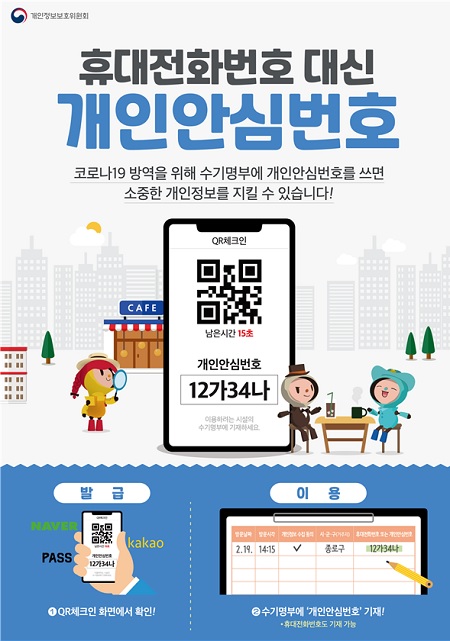 개인안심번호 도입 홍보 포스터.(출처=개인정보보호위원회).