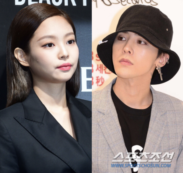 블랙핑크 제니와 빅뱅 지드래곤/스포츠조선