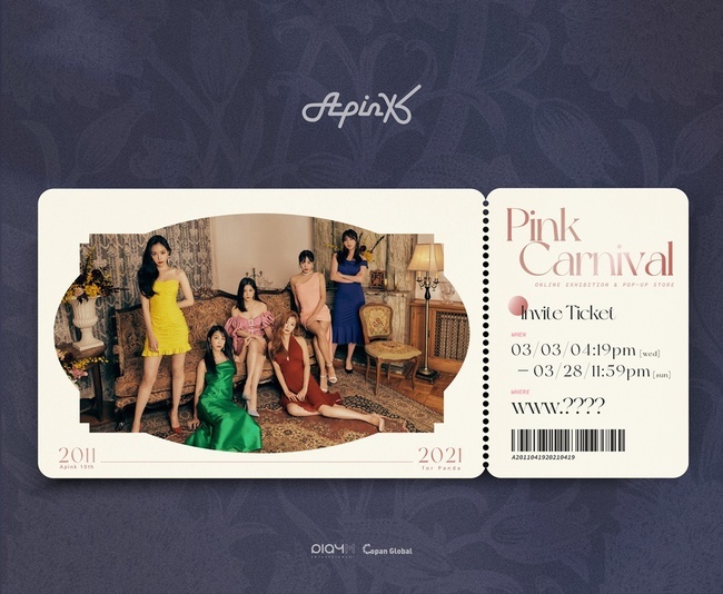 Group Apink opens a special exhibition by Independence Day to debut tenth anniversary.PlayM Entertainment said, From March 3 to 28, we will hold the Online Exhibition and pop-up store Pink Carnival, which will be held on Independence Day.The official photo taken by Tenth anniversary for Independence Day shows the long-time Apink Perfect Field.The members perfected the six-color dress dress and showed off the atmosphere of a colorful festival with maturity.This Exhibition is packed with content that looks back on Apinks last decade through the Online web page.From the official photo of the tenth anniversary Independence Day, the albums and activity songs will be on display, and the members voices will become docents to explain the contents of the exhibition, and fans will leave a guest book.The Online Pop-up Store, which runs during the exhibition period, will also show special goodes such as 110 pages of tenth anniversary Independence Day magazine with interviews and behind-the-scenes photos.