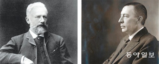 차이콥스키(왼쪽 사진)의 음악은 러시아의 후배 작곡가 라흐마니노프의 정신세계에 깊은 영향을 미쳤고 두 사람의 작품들에서는 비슷한 특징들이 발견된다. 동아일보DB