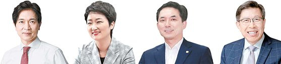 박성훈, 이언주, 박민식, 박형준(왼쪽부터)