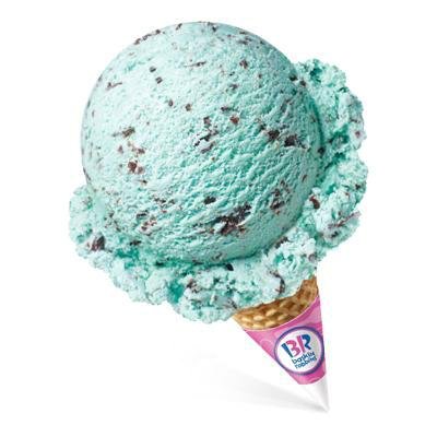 배스킨라빈스가 출시한 '민트초코 아이스크림'. 사진 인스타그램 캡처