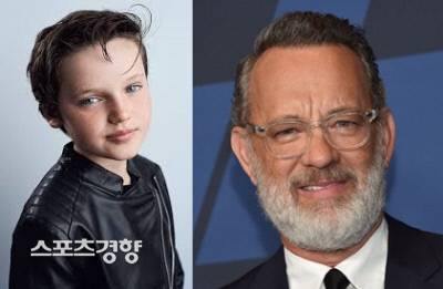 디즈니 실사 영화 ‘피노키오’의 ‘피노키오’ 역을 맡은 벤자민 에반 아인스원스와 ‘제페토’ 역을 맡을 톰 행크스.