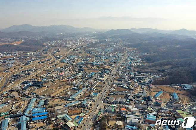 경기도 시흥시 과림동, 무지내동 일대의 모습. 2021.2.24/뉴스1 © News1 조태형 기자