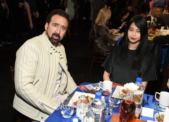 SANTA MONICA, CALIFORNIA - FEBRUARY 08: Nicolas Cage (L) attends the 2020 Film Independent Spirit Awards on February 08, 2020 in Santa Monica, California. (Photo by Michael Kovac/Getty Images)