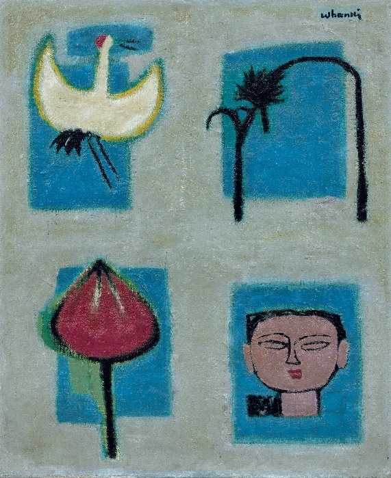 김환기 1913 - 1974,구상 Les Figures, 1956. 케이옥션 제공