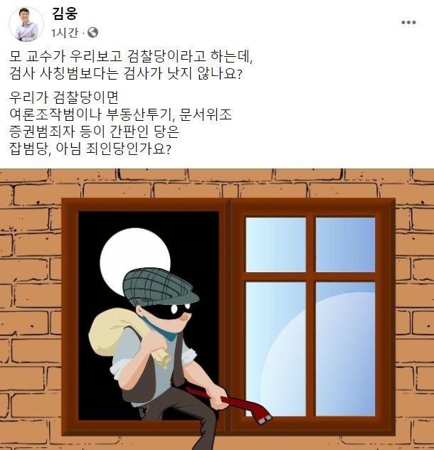 (김웅 국회의원 페이스북 갈무리)© 뉴스1