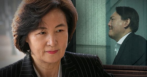 추미애 전 법무부 장관(왼쪽)과 윤석열 전 검찰총장. 연합뉴스·뉴스1