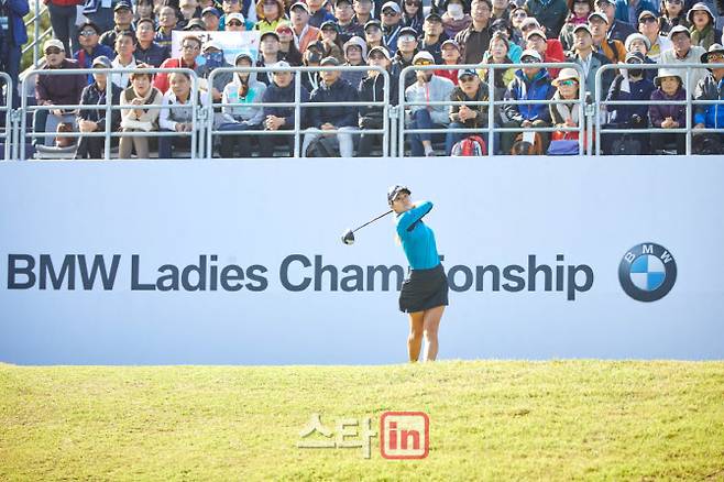 2019년 부산에서 열린 LPGA 투어 BMW 레이디스 챔피언십 경기 장면. (사진=BMW)