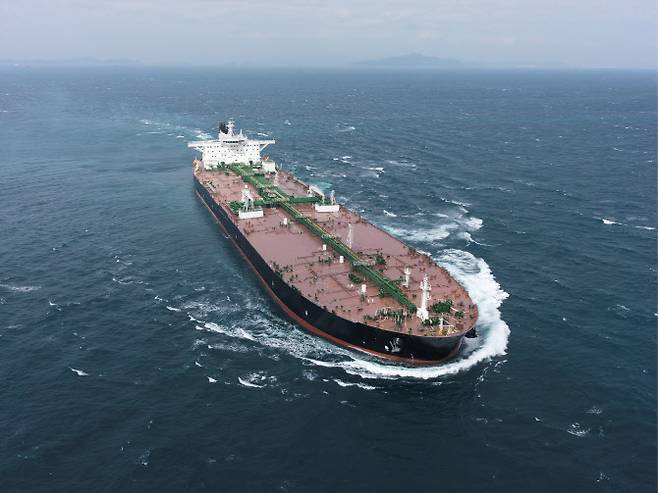 대우조선해양이 건조한 VLCC. (사진=대우조선해양)