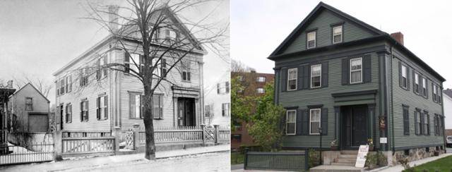 보든가 주택 옛 모습(왼쪽)과 현재 모습. 지금은 민박 겸 박물관으로 운영되고 있다.