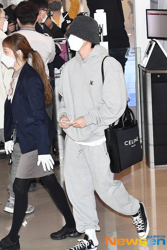 Monstarr X (Monstarr X) members Shounu, Democratic reform, Wait, Hyeongwon, The main contribution, I am took the picture to Jeju Island on March 14th at Gimpo International Airport in Banghwa-dong, Gangseo-gu, Seoul.Monstarr X (Monstarr X) member I am Departing The Departure.