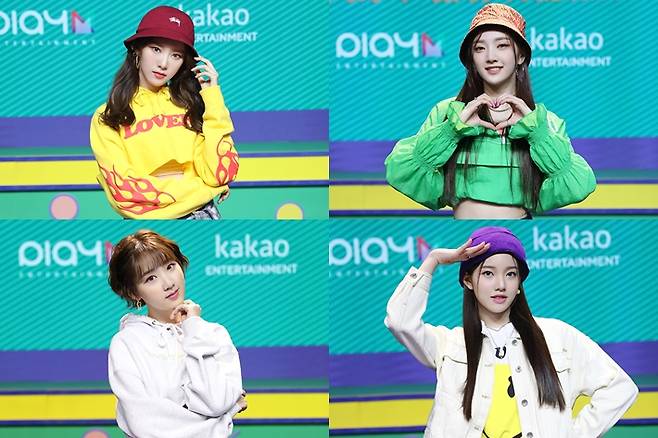 왼쪽부터 시계방향으로 위클리 먼데이, 박소은, 이수진, 신지윤. 플레이엠엔터테인먼트 제공