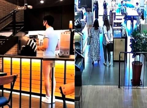 지난 2019년 7월 '충주 하의실종남'으로 불린 남성의 모습. /온라인 커뮤니티 캡쳐.