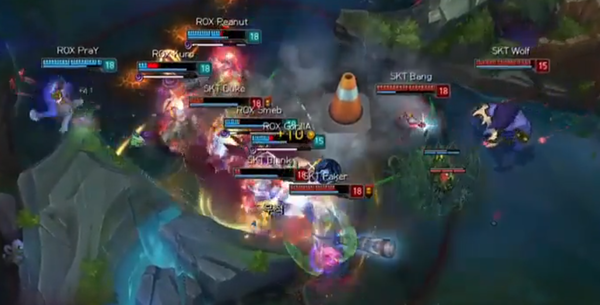 페이커의 4인 석화의 응시, 사진=OGN 유튜브 캡처