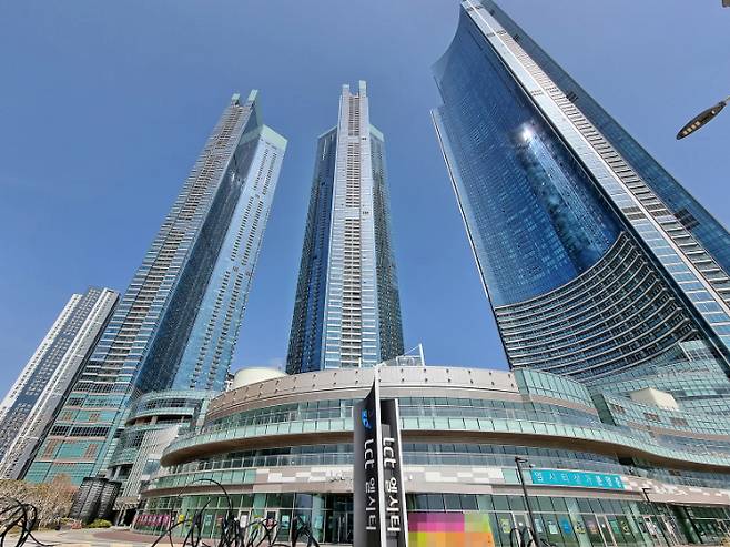 부산 해운대 엘시티. 송호재 기자